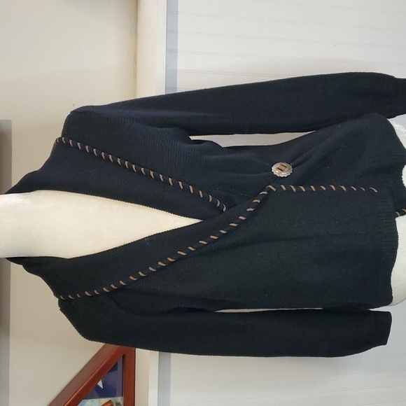 Lauren Ralph‎ Lauren linen blend Knit cardigan MP - Picture 1 of 7